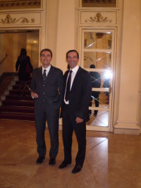 Io e Guido nel Foyer della Scala